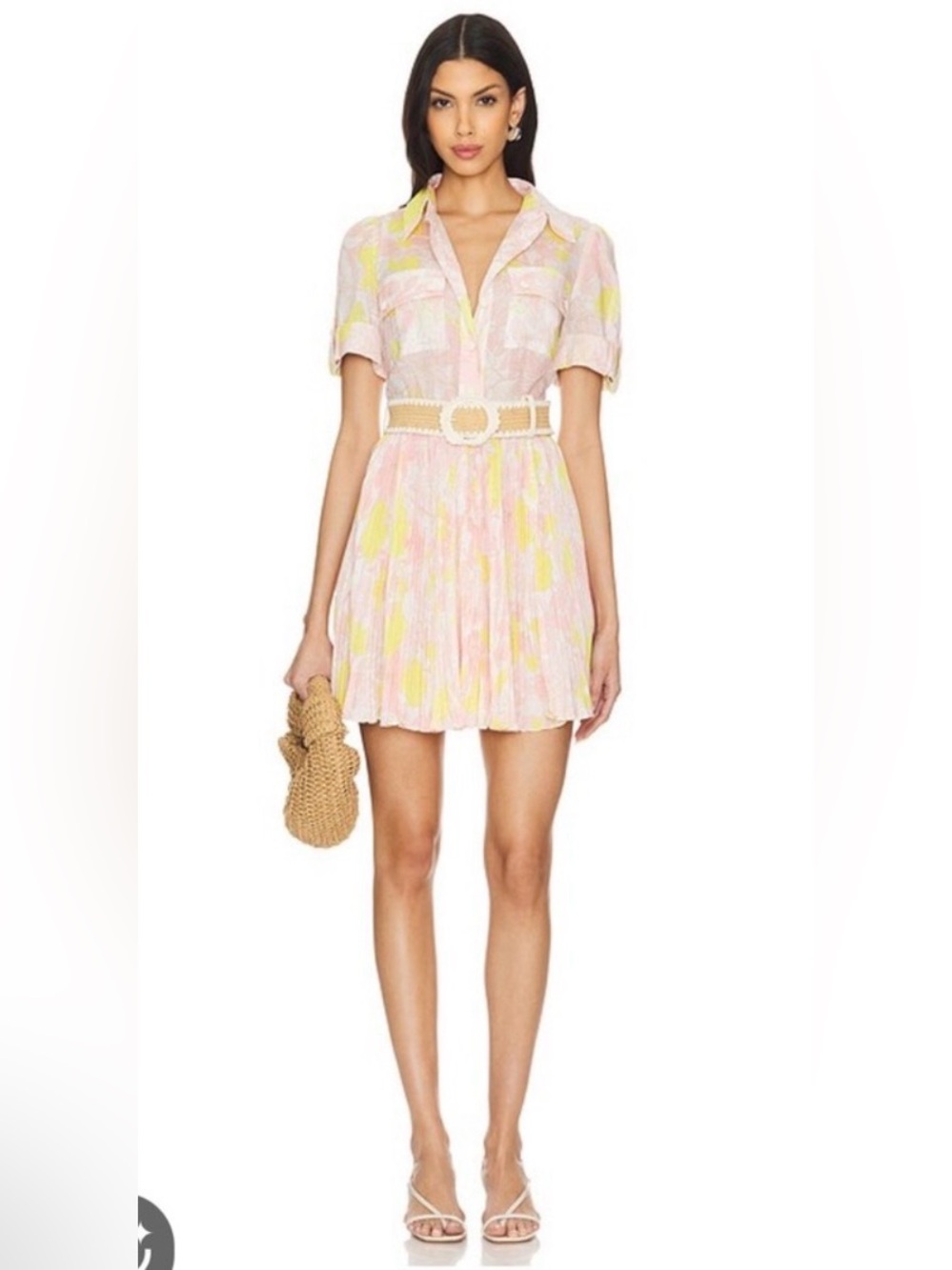 Zimmermann color pop pleated dress